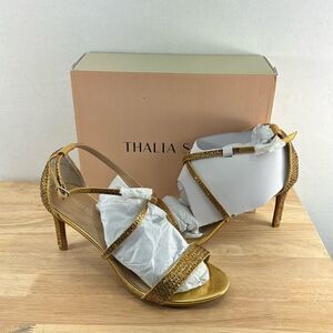 Thalia Sodi Darria Strappy Sandals- Gold Metallic- Size 10.5- NIB